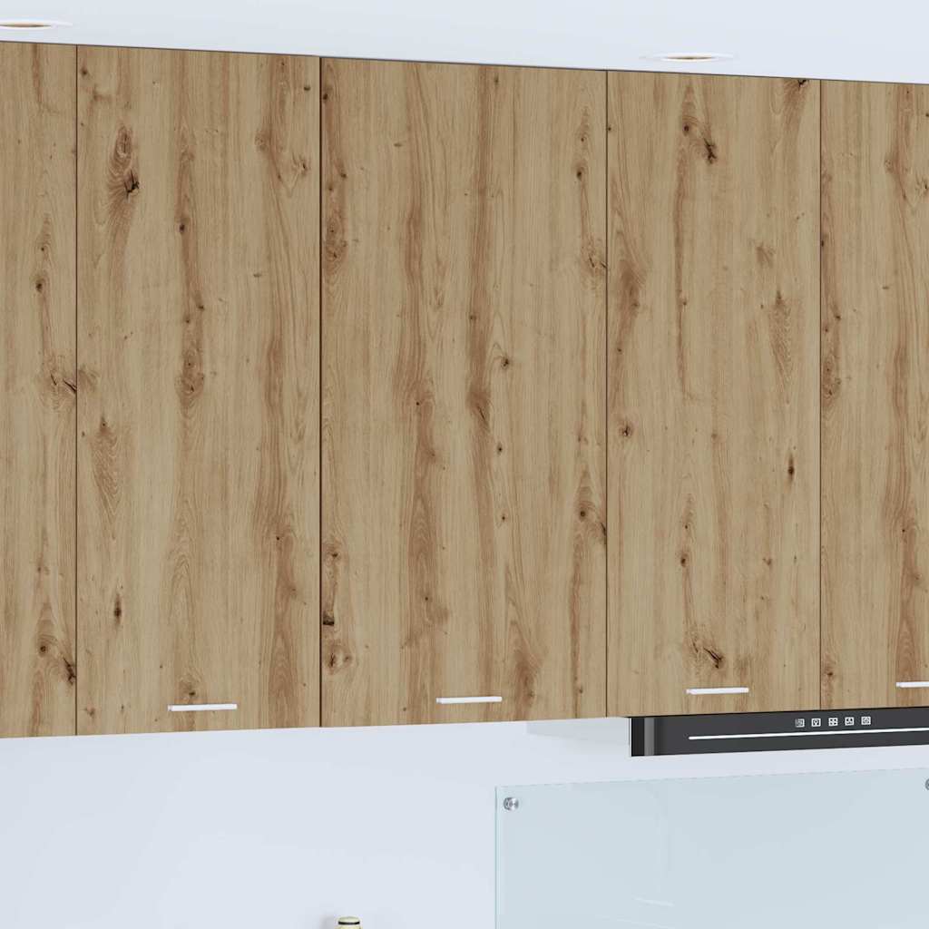 Armadio pensile Riga Rovere Artigiano e Bianco 50 x 31 x 100 cm 884353