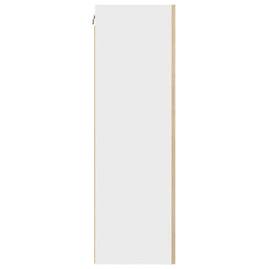 Armadio pensile Riga Rovere Artigiano e Bianco 50 x 31 x 100 cm 884353