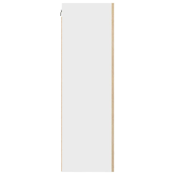 Armadio pensile Riga Rovere Artigiano e Bianco 50 x 31 x 100 cm 884353