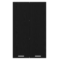 Armadio pensile con porta Riga Rovere Nero 60 x 31 x 100 cm 884355