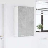 Armadio pensile con porta Riga Grigio cemento 60 x 31 x 100 cm 884357