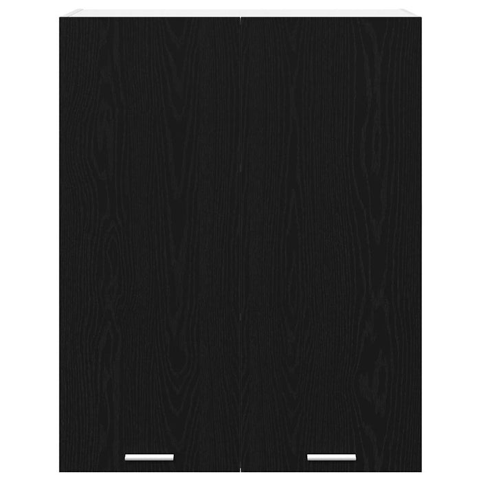 Armadio pensile con porta Riga Rovere Nero 80 x 31 x 100 cm 884363