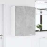 Armadio pensile con porta Riga Grigio cemento 80 x 31 x 100 cm 884365