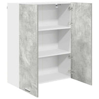 Armadio pensile con porta Riga Grigio cemento 80 x 31 x 100 cm 884365