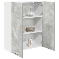 Armadio pensile con porta Riga Grigio cemento 80 x 31 x 100 cm 884365
