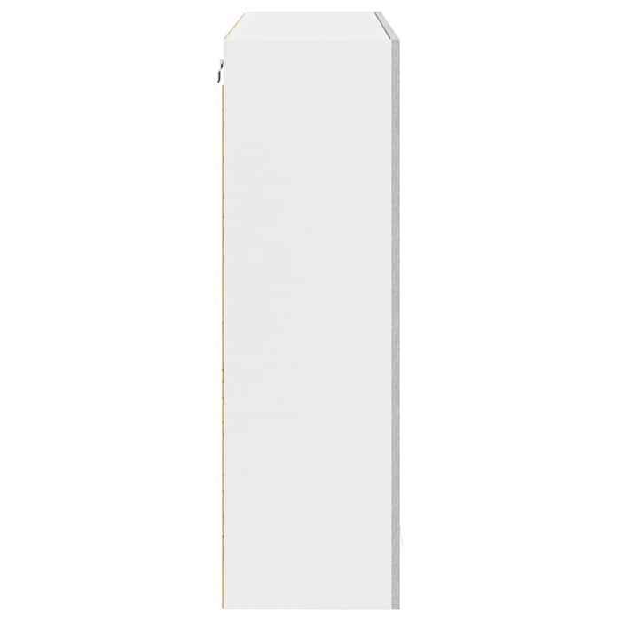 Armadio pensile con porta Riga Grigio cemento 80 x 31 x 100 cm 884365