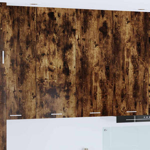 Armadio pensile con porta Riga Rovere fumé 80 x 31 x 100 cm 884366