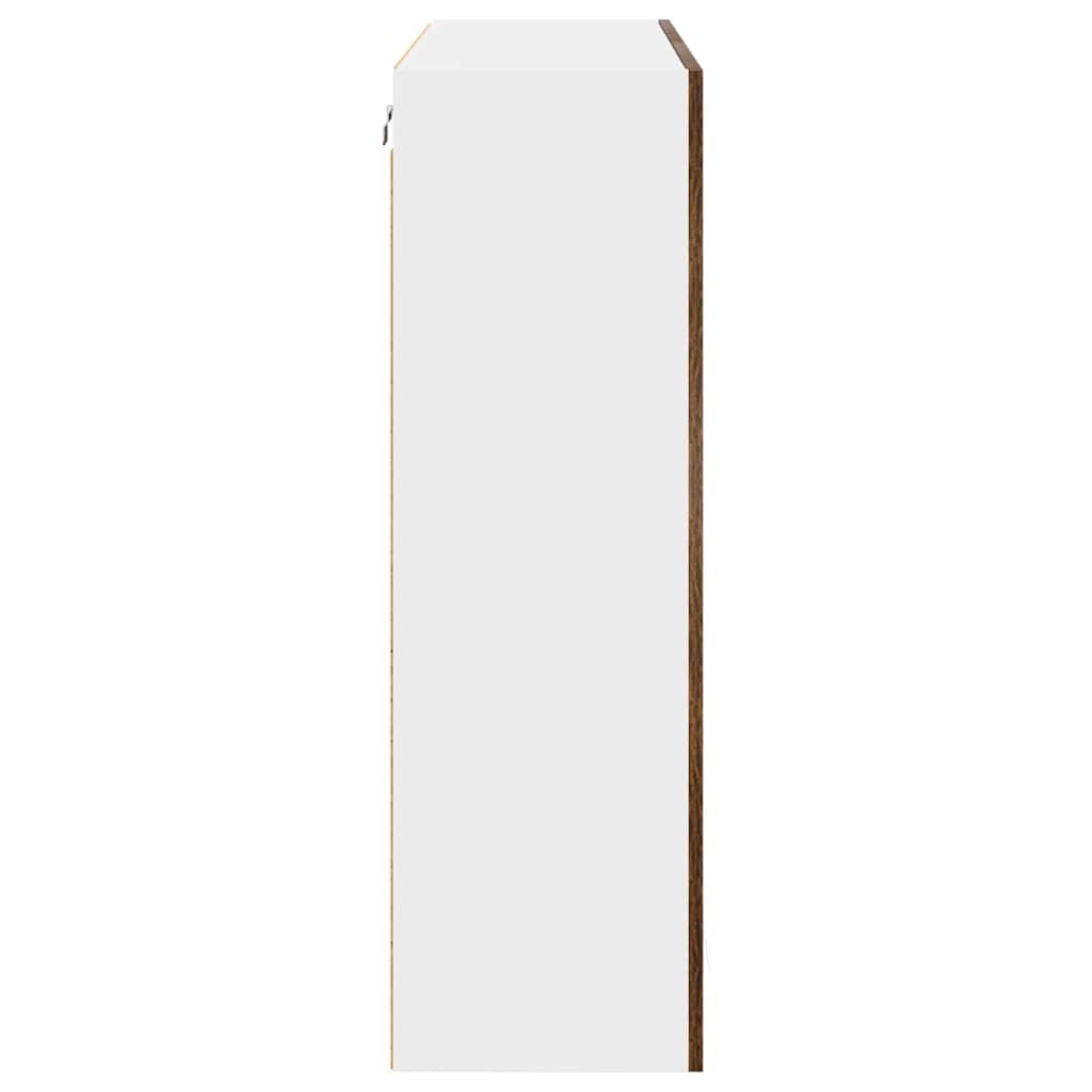 Armadio pensile con porta Riga Rovere fumé 80 x 31 x 100 cm 884366