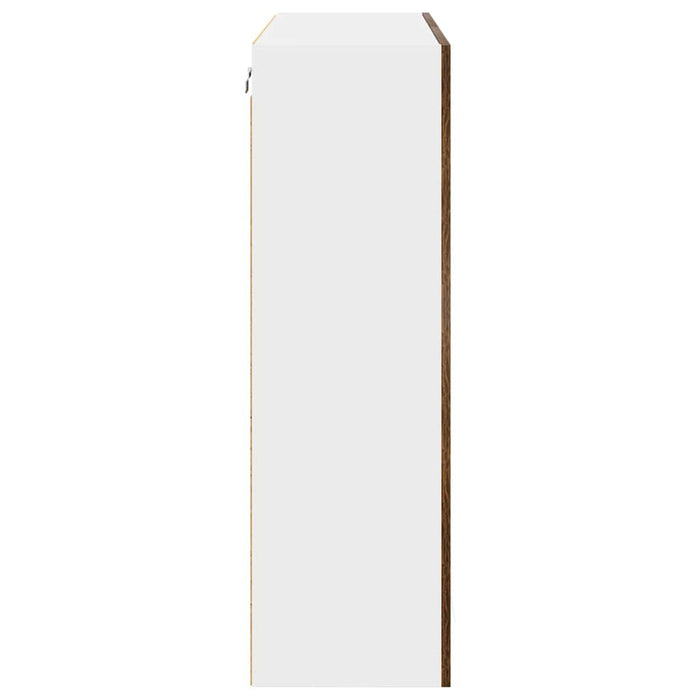 Armadio pensile con porta Riga Rovere fumé 80 x 31 x 100 cm 884366