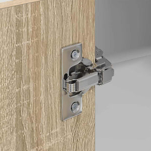 Armadio pensile Riga Quercia Sonoma e Bianca 57 x 57 x 100 cm 884372