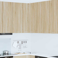 Armadio pensile Riga Quercia Sonoma e Bianca 57 x 57 x 100 cm 884372