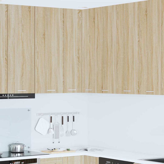 Armadio pensile Riga Quercia Sonoma e Bianca 57 x 57 x 100 cm 884372