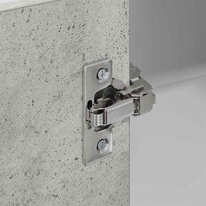 Armadio pensile Riga Grigio Cemento e Bianco 57 x 57 x 100 cm 884373