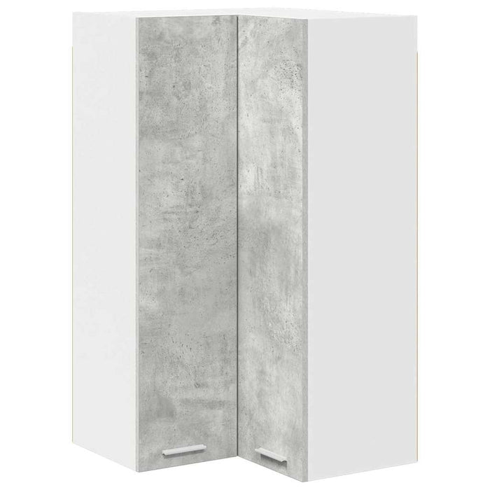 Armadio pensile Riga Grigio Cemento e Bianco 57 x 57 x 100 cm 884373
