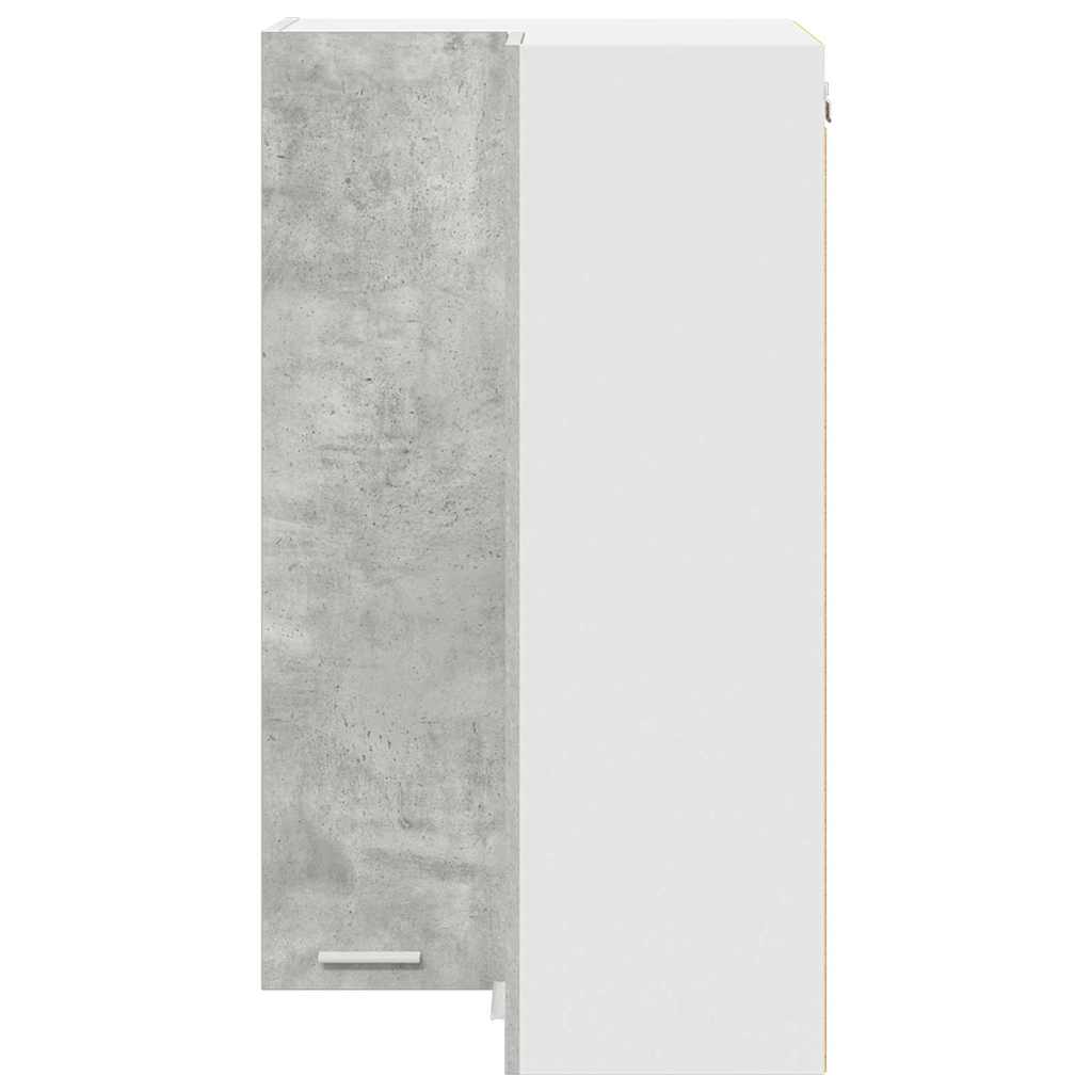 Armadio pensile Riga Grigio Cemento e Bianco 57 x 57 x 100 cm 884373