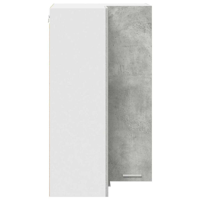 Armadio pensile Riga Grigio Cemento e Bianco 57 x 57 x 100 cm 884373