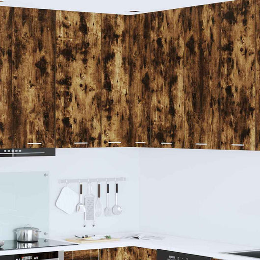 Armadio pensile Riga Quercia Sonoma e Bianca 57 x 57 x 100 cm 884374