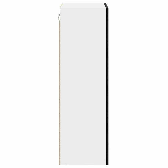 Armadio pensile con porta Riga Rovere Nero 40 x 31 x 100 cm 884379