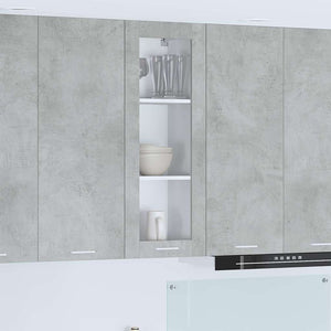 Armadio pensile con porta Riga Grigio cemento 40 x 31 x 100 cm 884381