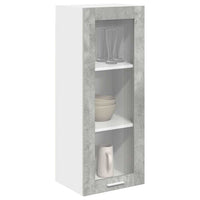 Armadio pensile con porta Riga Grigio cemento 40 x 31 x 100 cm 884381