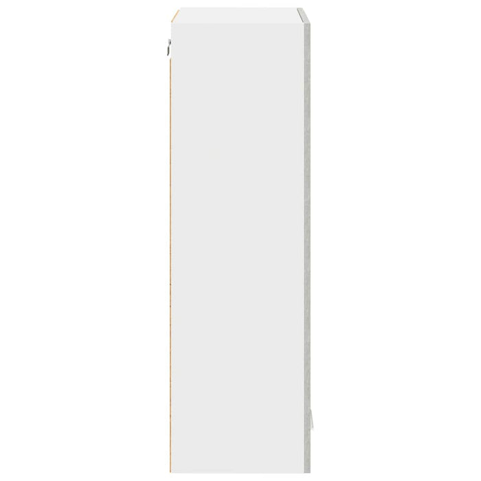 Armadio pensile con porta Riga Grigio cemento 40 x 31 x 100 cm 884381