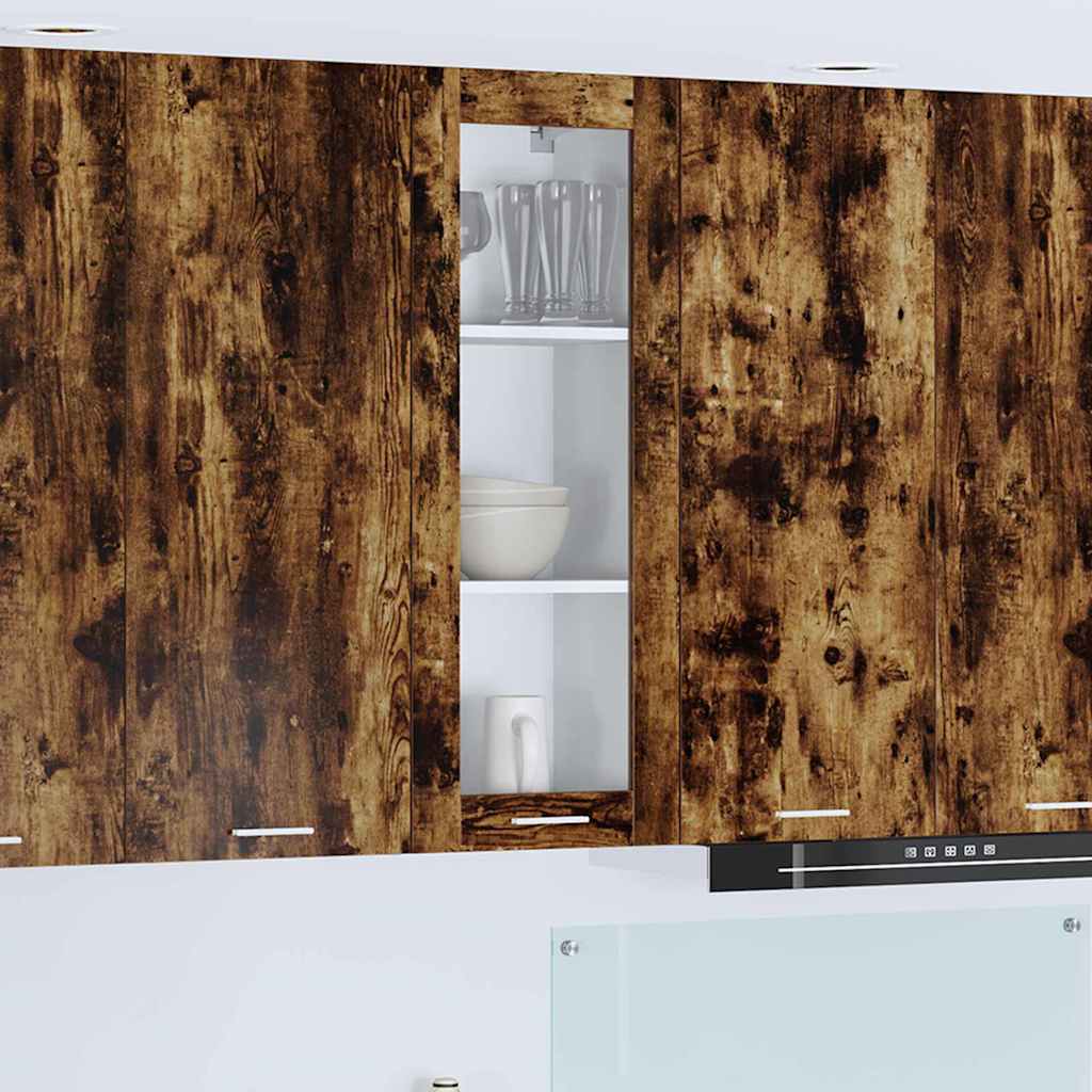 Armadio pensile con porta Riga Rovere fumé 40 x 31 x 100 cm 884382