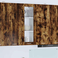 Armadio pensile con porta Riga Rovere fumé 40 x 31 x 100 cm 884382