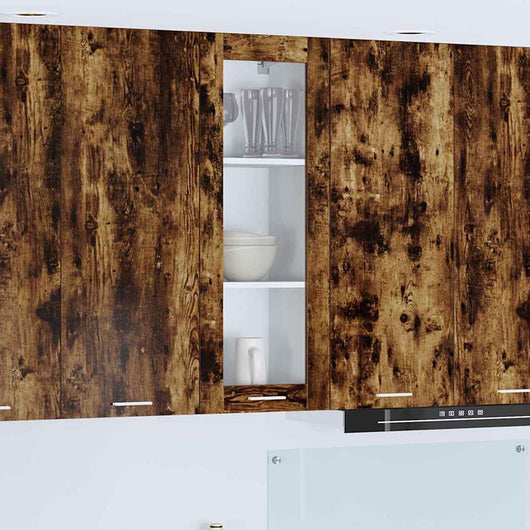 Armadio pensile con porta Riga Rovere fumé 40 x 31 x 100 cm 884382