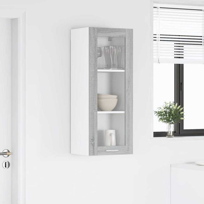 Armadio pensile con porta Riga Grigio Sonoma 40 x 31 x 100 cm 884383