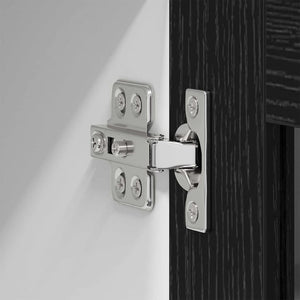 Armadio pensile con porta Riga Rovere Nero 60 x 31 x 100 cm 884387