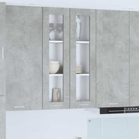 Armadio pensile con porta Riga Grigio cemento 60 x 31 x 100 cm 884389
