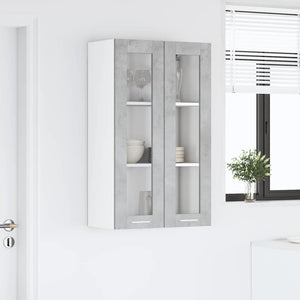 Armadio pensile con porta Riga Grigio cemento 60 x 31 x 100 cm 884389