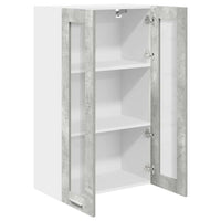 Armadio pensile con porta Riga Grigio cemento 60 x 31 x 100 cm 884389