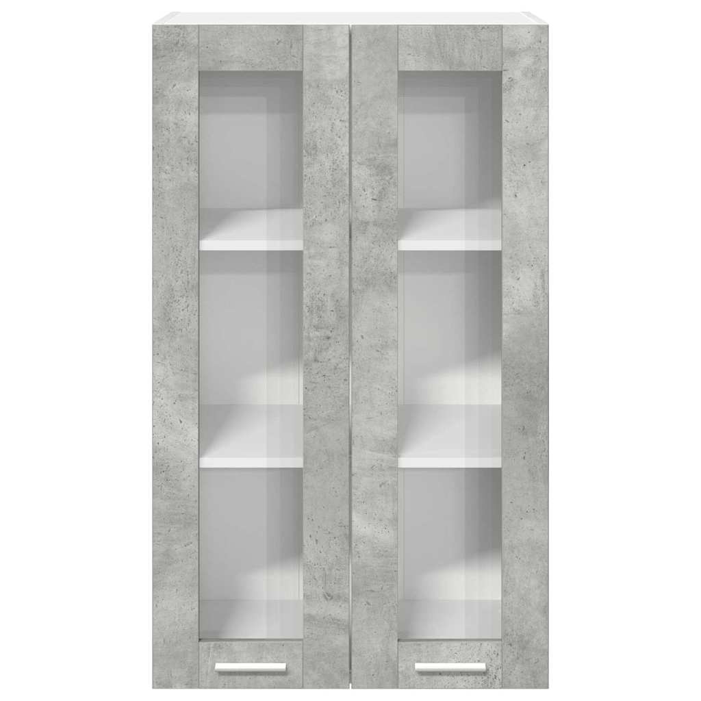 Armadio pensile con porta Riga Grigio cemento 60 x 31 x 100 cm 884389