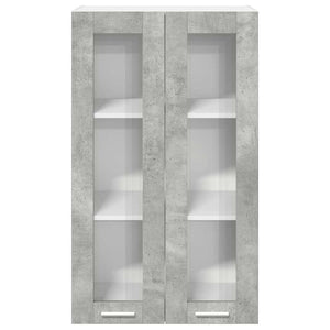 Armadio pensile con porta Riga Grigio cemento 60 x 31 x 100 cm 884389