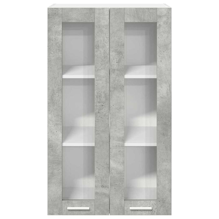Armadio pensile con porta Riga Grigio cemento 60 x 31 x 100 cm 884389
