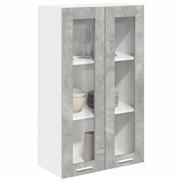 Armadio pensile con porta Riga Grigio cemento 60 x 31 x 100 cm 884389