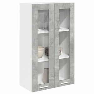 Armadio pensile con porta Riga Grigio cemento 60 x 31 x 100 cm 884389