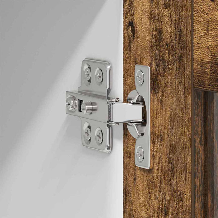 Armadio pensile con porta Riga Rovere fumé 60 x 31 x 100 cm 884390