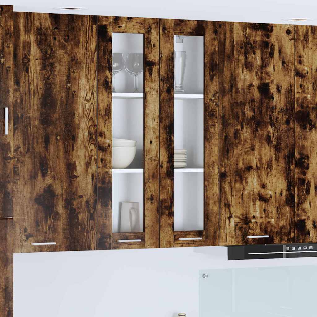 Armadio pensile con porta Riga Rovere fumé 60 x 31 x 100 cm 884390