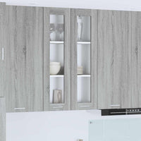 Armadio pensile con porta Riga Grigio Sonoma 60 x 31 x 100 cm 884391