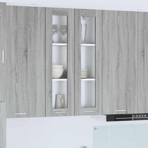 Armadio pensile con porta Riga Grigio Sonoma 60 x 31 x 100 cm 884391