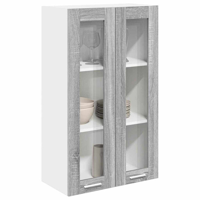Armadio pensile con porta Riga Grigio Sonoma 60 x 31 x 100 cm 884391