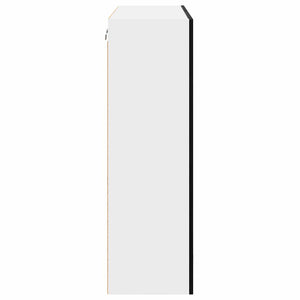 Armadio pensile con porta Riga Rovere Nero 80 x 31 x 100 cm 884395