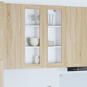 Armadio pensile con porta Riga Rovere Sonoma 80 x 31 x 100 cm 884396