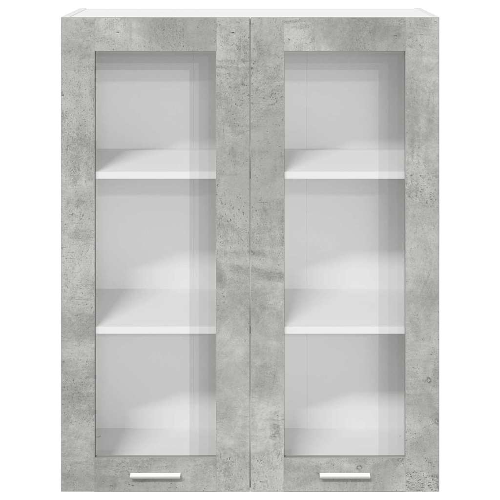 Armadio pensile con porta Riga Grigio cemento 80 x 31 x 100 cm 884397