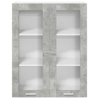 Armadio pensile con porta Riga Grigio cemento 80 x 31 x 100 cm 884397