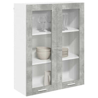 Armadio pensile con porta Riga Grigio cemento 80 x 31 x 100 cm 884397