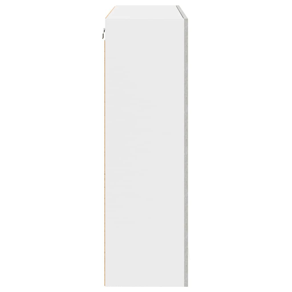 Armadio pensile con porta Riga Grigio cemento 80 x 31 x 100 cm 884397