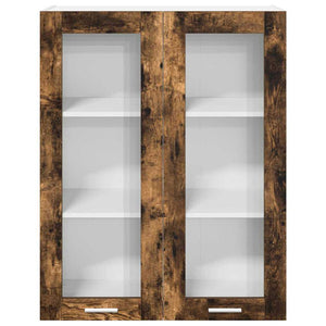 Armadio pensile con porta Riga Rovere fumé 80 x 31 x 100 cm 884398